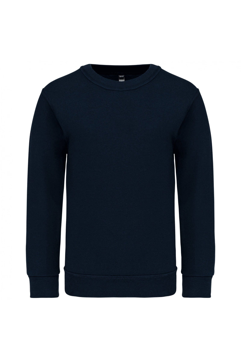 Chargez l'image dans la visionneuse de la galerie, sweat shirt enfant col rond personnalisable bleu marine