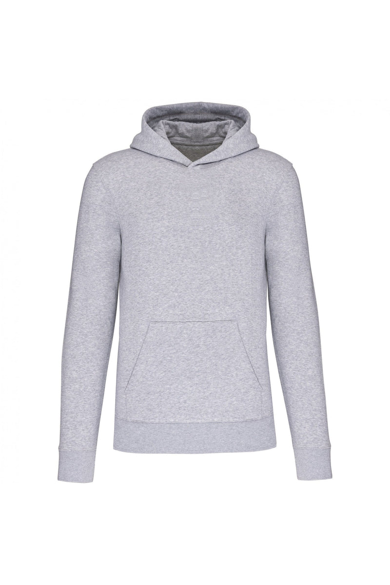 Chargez l'image dans la visionneuse de la galerie, sweat a capuche enfant bio personnalisable gris chiné