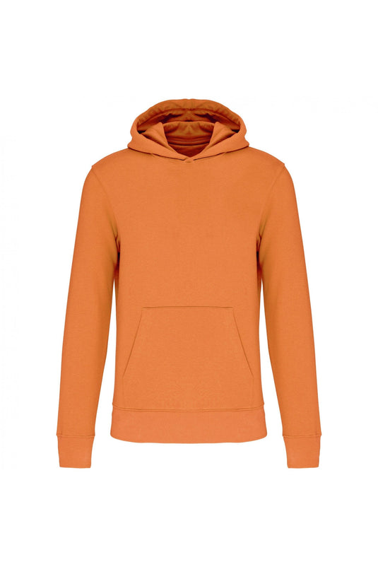 sweat a capuche enfant bio personnalisable orange