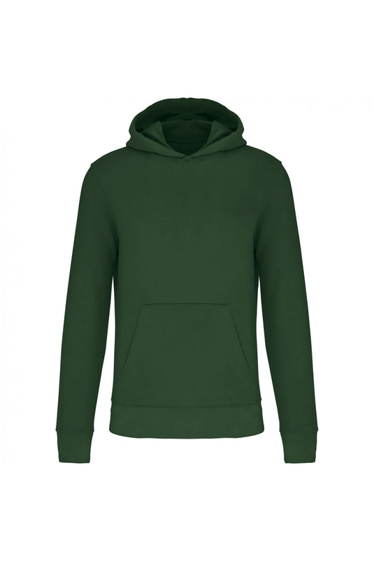 sweat a capuche enfant bio personnalisable vert