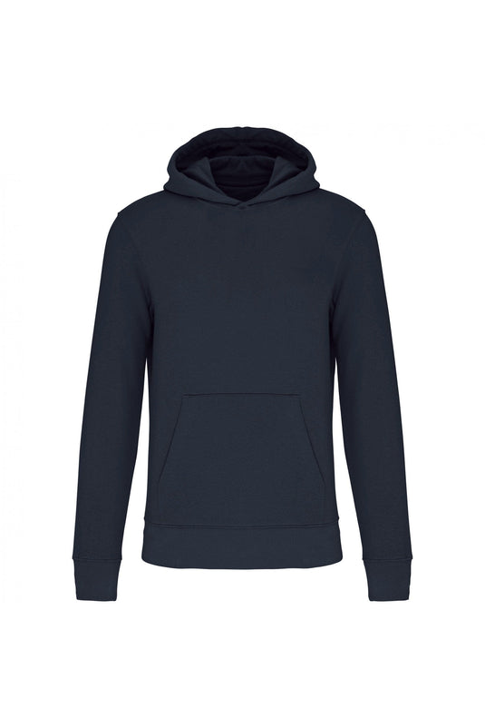 sweat a capuche enfant bio personnalisable bleu marine