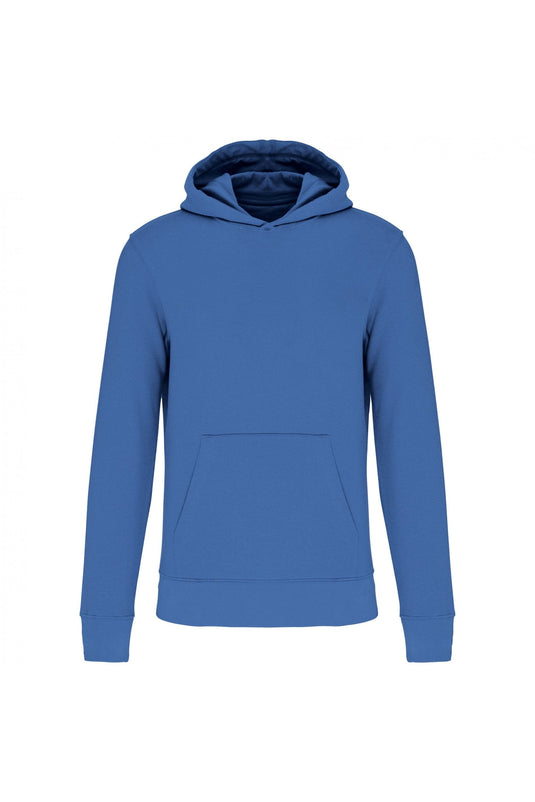 sweat a capuche enfant bio personnalisable bleu