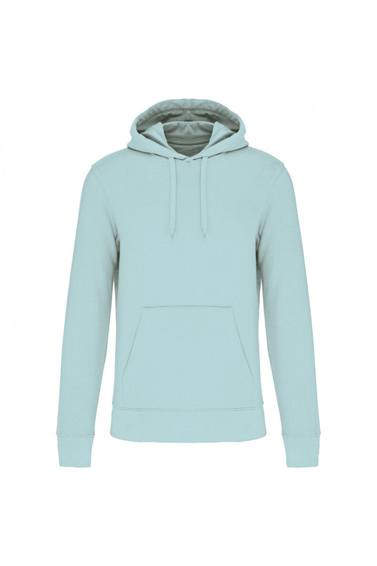 sweat à capuche bio homme personnalisable bleu