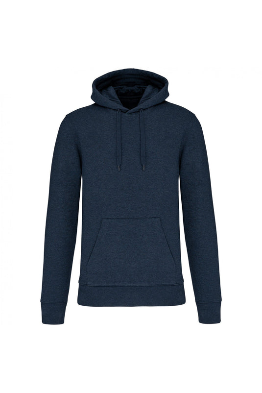 sweat à capuche bio homme personnalisable bleu marine
