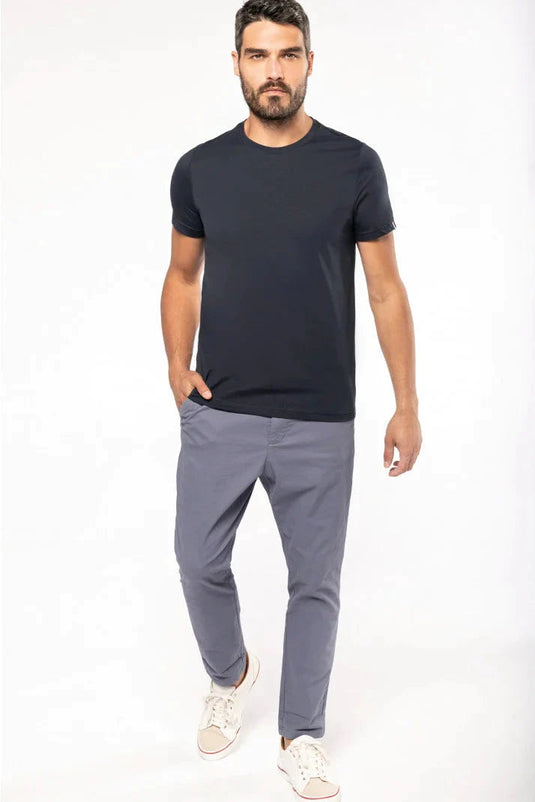 tee shirt homme col rond made in france personnalisable noir