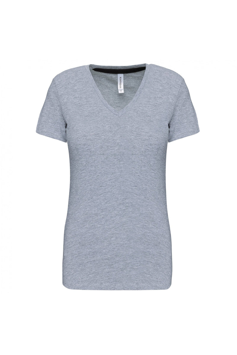 Chargez l'image dans la visionneuse de la galerie, T-shirt col V femme personnalisé