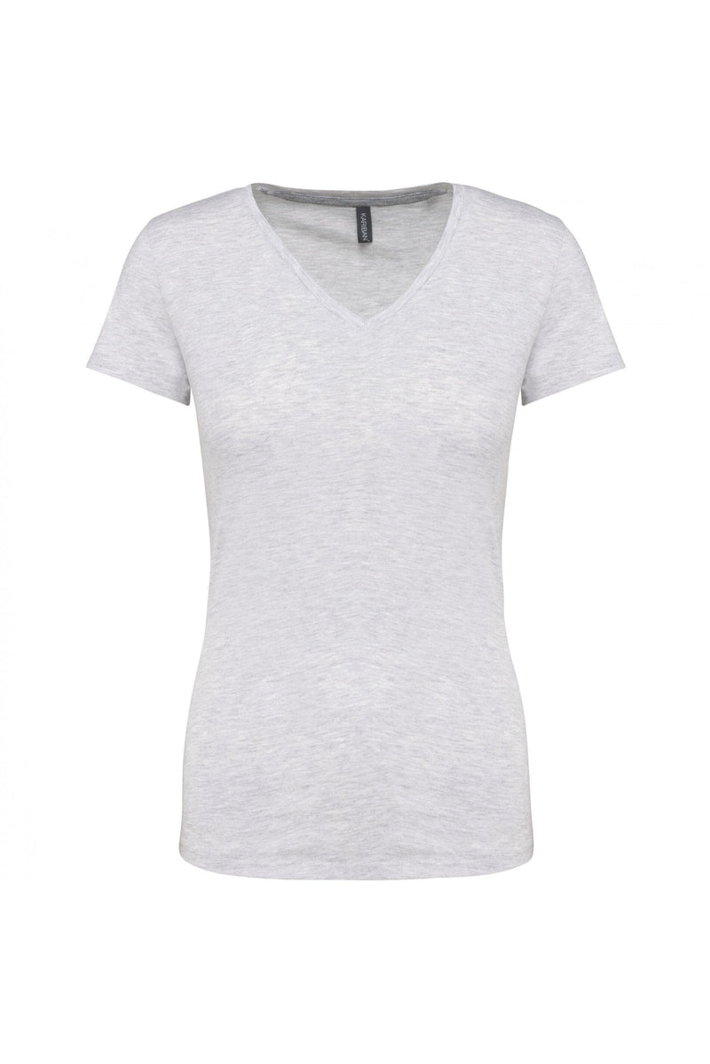 Chargez l'image dans la visionneuse de la galerie, T-shirt col V femme personnalisé
