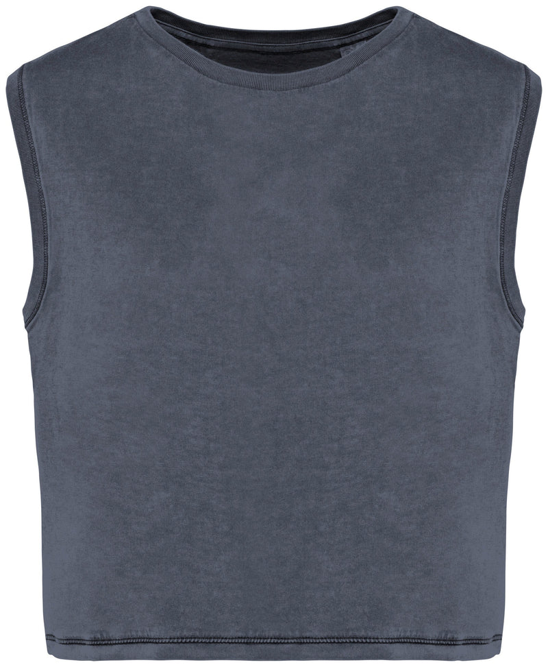 Chargez l'image dans la visionneuse de la galerie, T-shirt crop sans manche femme - 165g / NATIVE SPIRIT NS342