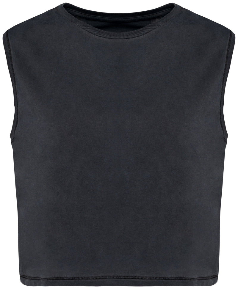 Chargez l'image dans la visionneuse de la galerie, T-shirt crop sans manche femme - 165g / NATIVE SPIRIT NS342