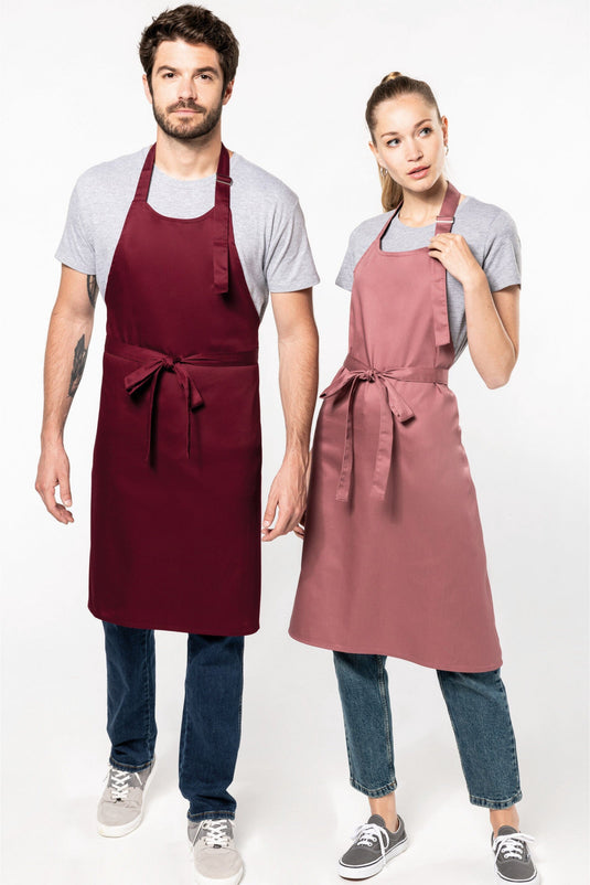 tablier polycoton sans poche personnalisable