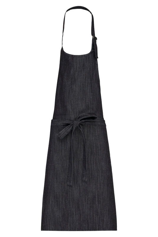 tablier polycoton sans poche personnalisable gris foncé