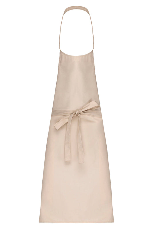 tablier polycoton sans poche personnalisable beige