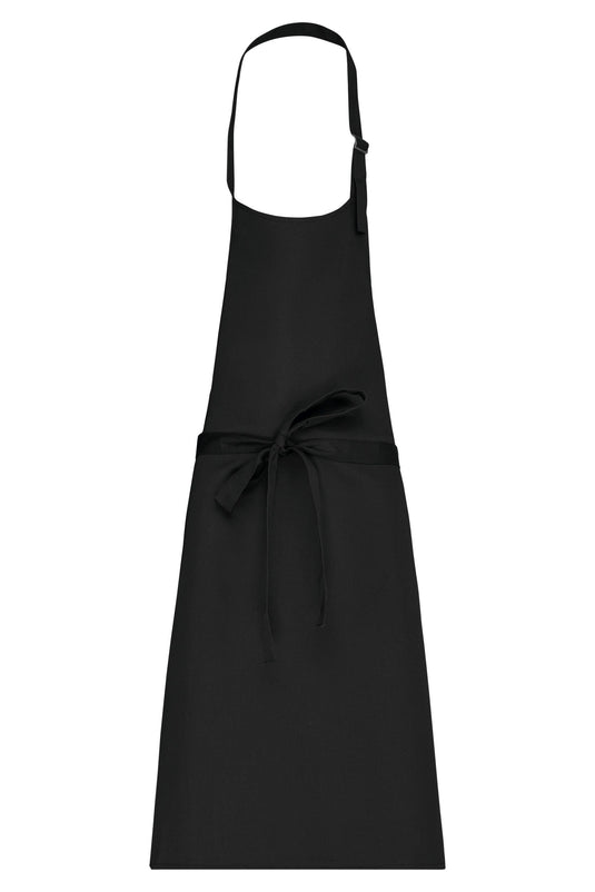 tablier polycoton sans poche personnalisable noir
