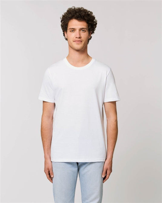 tee shirt bio blanc porté de face