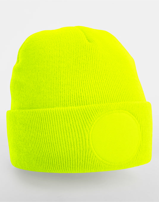 Bonnet doublé avec patch rond personnalisable – BEECHFIELD B446