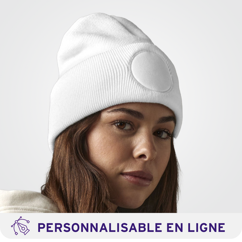 Chargez l'image dans la visionneuse de la galerie, Bonnet doublé avec patch rond personnalisable – BEECHFIELD B446
