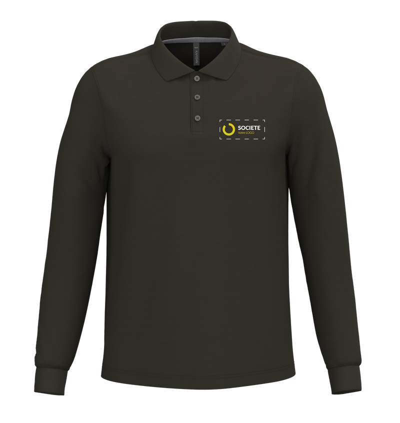 Chargez l'image dans la visionneuse de la galerie, Polo manches longues homme logoté
