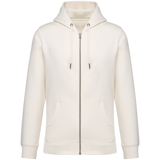 Sweat zippé à capuche unisexe bio personnalisable