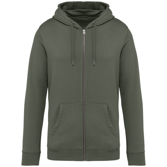 Sweat zippé à capuche unisexe bio personnalisable