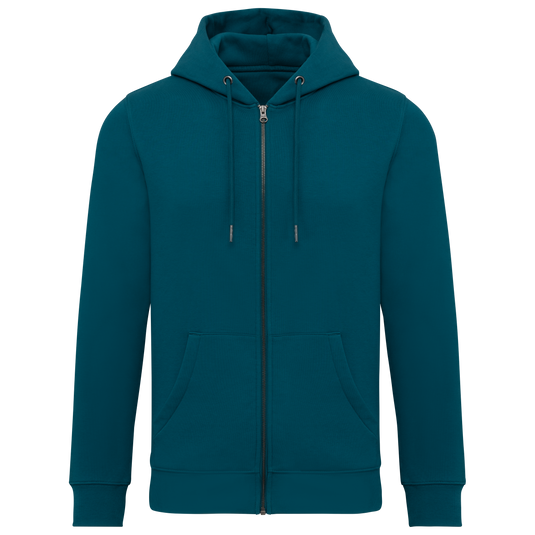 Sweat zippé à capuche unisexe bio personnalisable