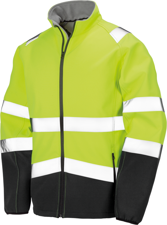Veste softshell haute visibilité personnalisable