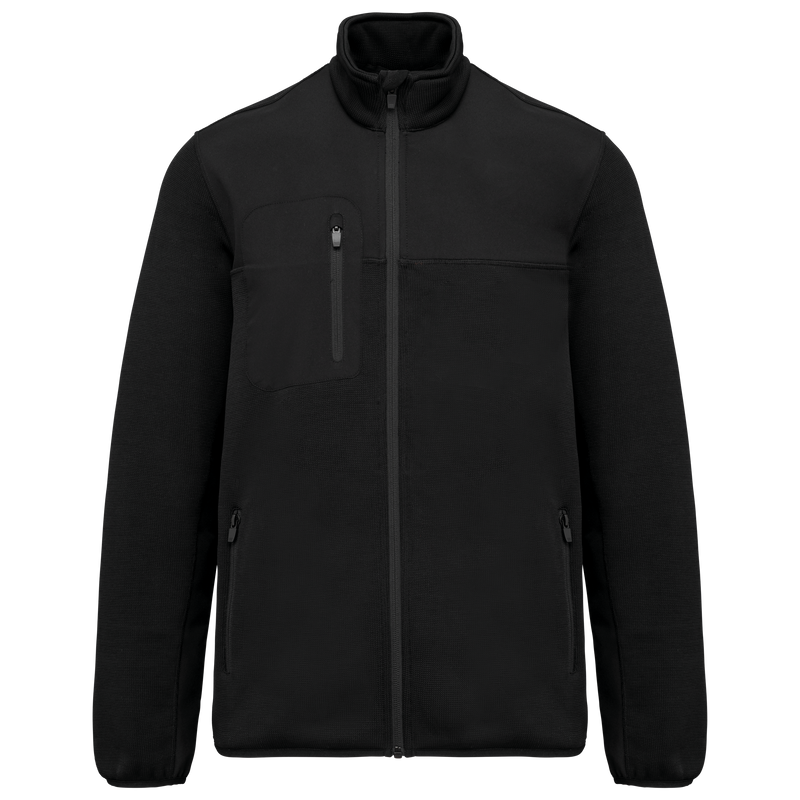 Chargez l'image dans la visionneuse de la galerie, Veste polytricot recyclée homme WK9108 personnalisable
