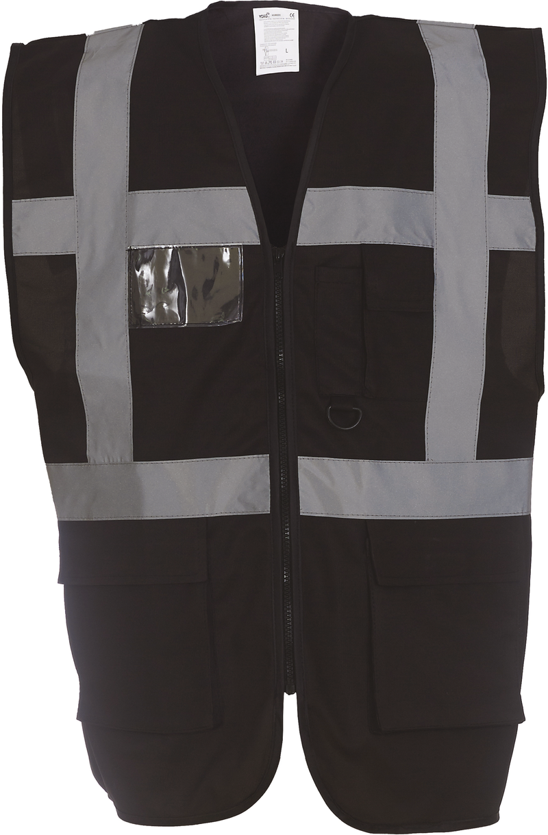Chargez l'image dans la visionneuse de la galerie, Gilet zippe haute visibilité à poche personnalisé
