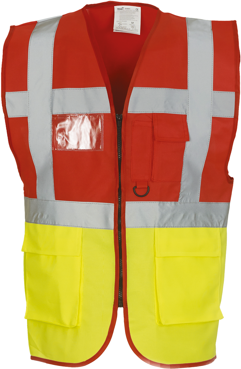 Chargez l'image dans la visionneuse de la galerie, Gilet zippe haute visibilité à poche personnalisé
