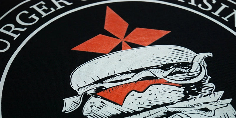 Tee-shirt imprimé en DTF avec le logo Burger & Sarasin restaurant de la presqu'ile guérandaise