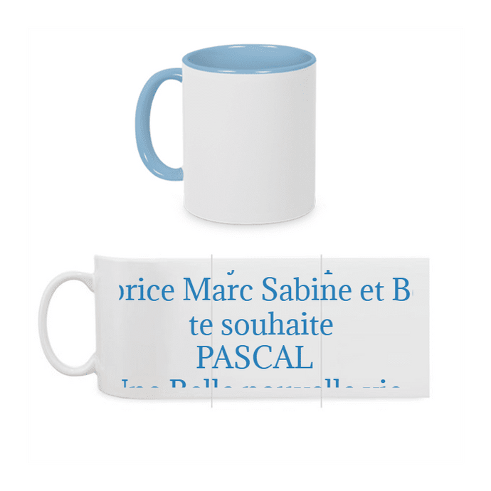 Mug couleur personnalisé