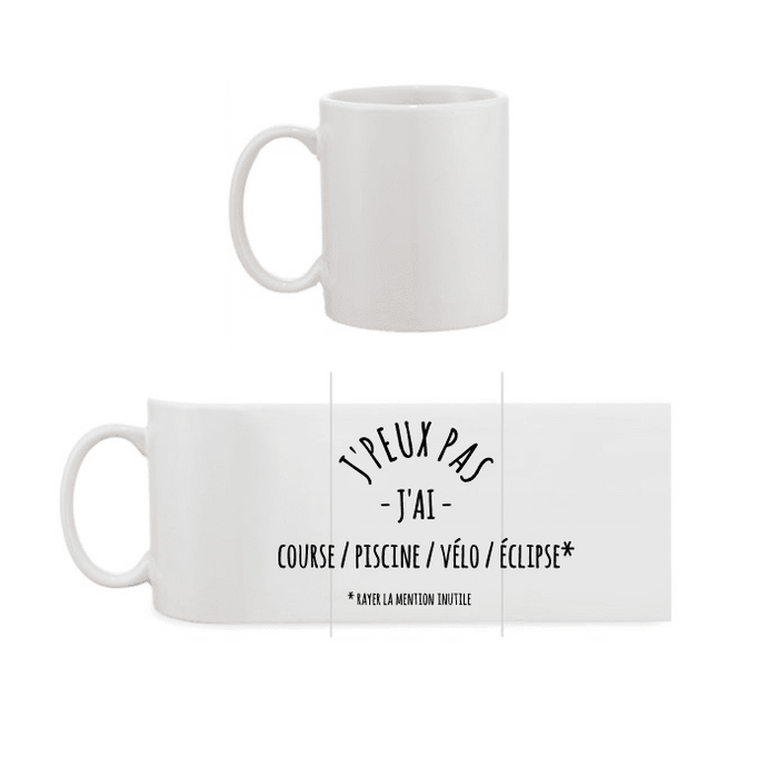 MUG |  JE PEUX PAS à personnaliser