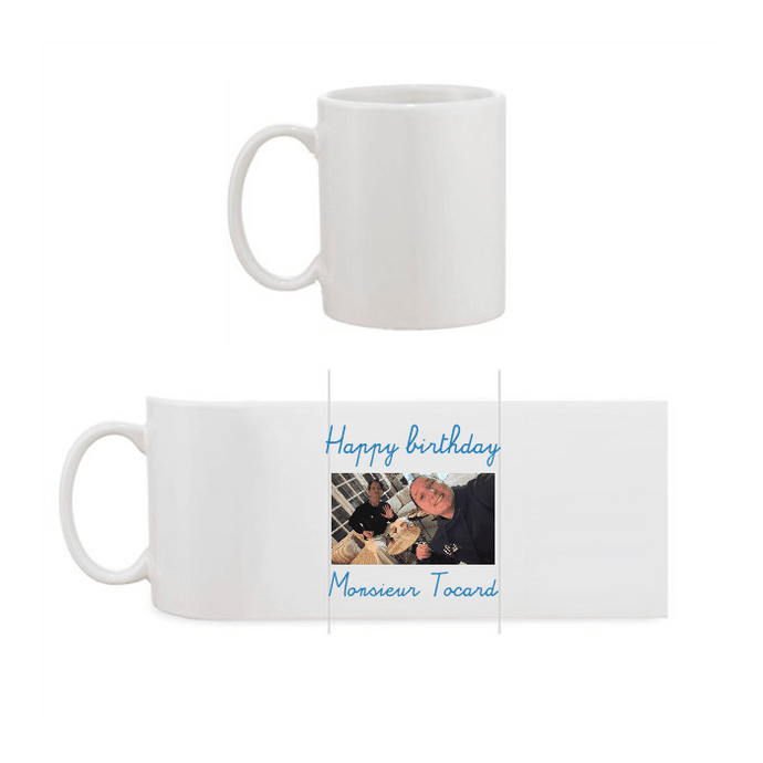 Mug personnalisé photo et texte