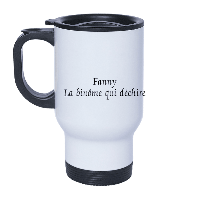 Mug thermos en inox personnalisé