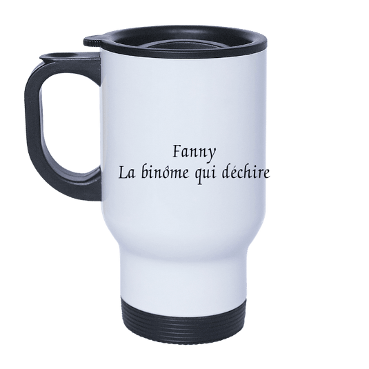 Mug thermos en inox personnalisé