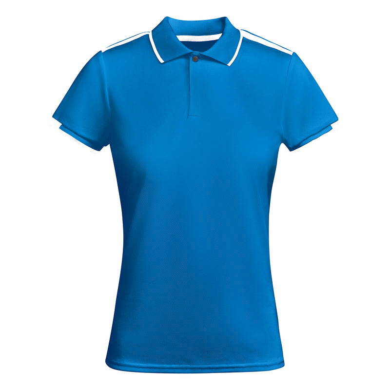 Chargez l'image dans la visionneuse de la galerie, Polo de sport femme bicolore respirant personnalisable – ROLY TAMIL WOMAN PO0409.

