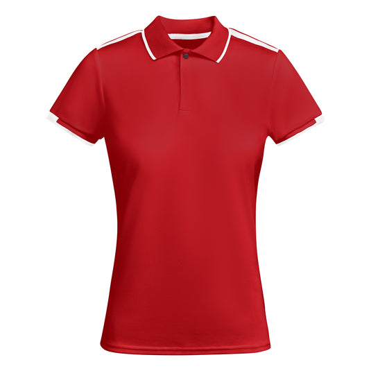 Polo de sport femme bicolore respirant personnalisable – ROLY TAMIL WOMAN PO0409.