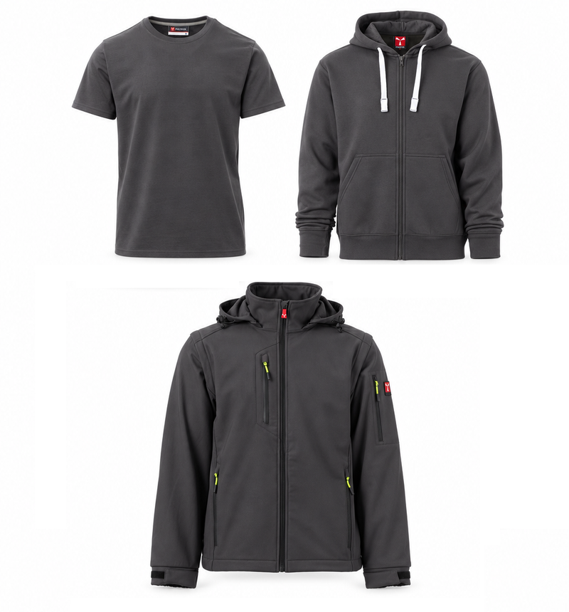 Chargez l'image dans la visionneuse de la galerie, Pack Essentiel + Veste – 8 vêtements de travail personnalisés
