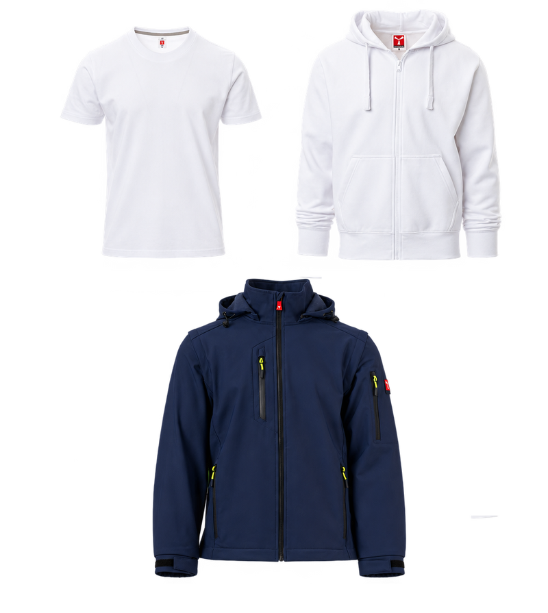 Chargez l'image dans la visionneuse de la galerie, Pack Essentiel + Veste – 8 vêtements de travail personnalisés
