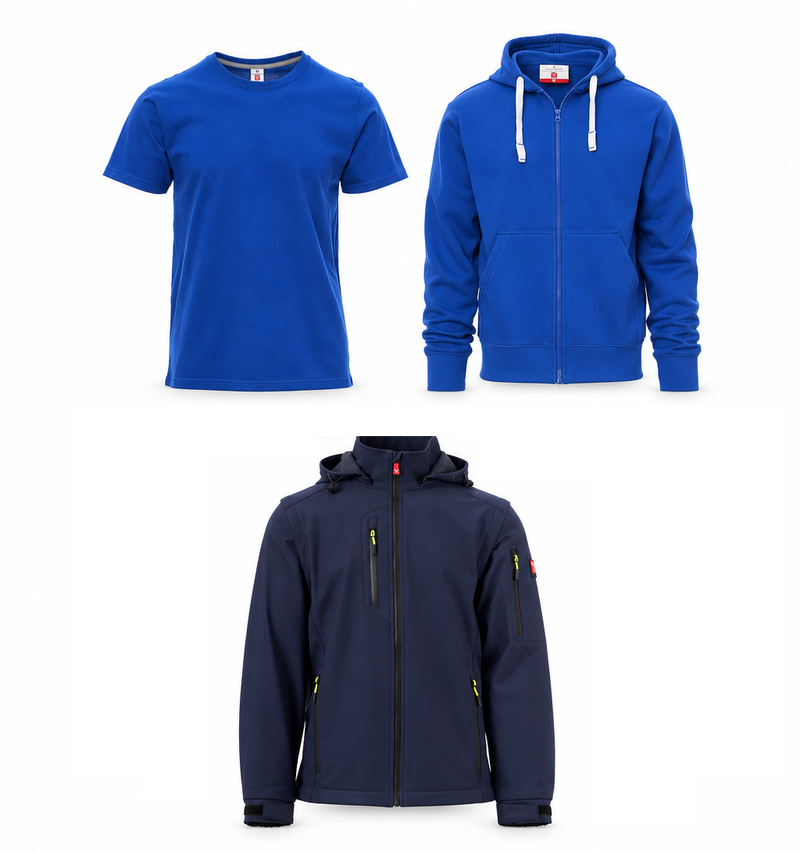 Chargez l'image dans la visionneuse de la galerie, Pack Essentiel + Veste – 8 vêtements de travail personnalisés

