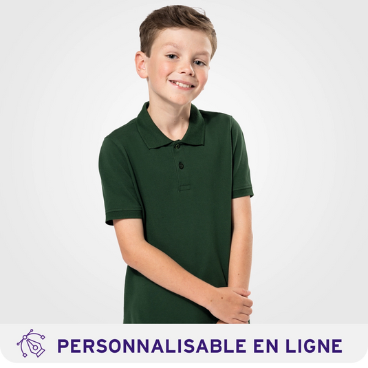 Polo enfant personnalisable