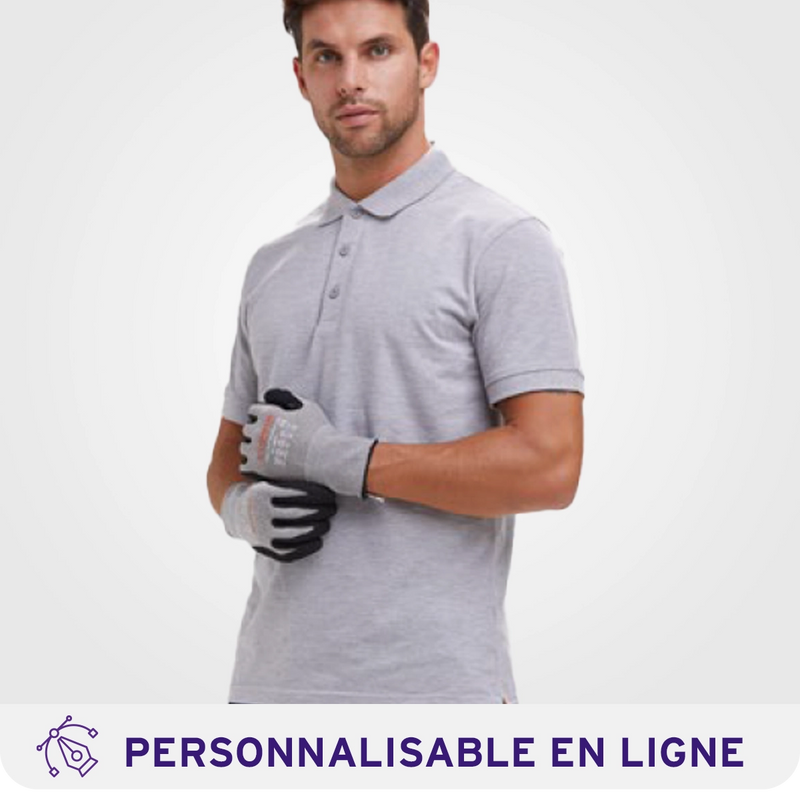 Chargez l'image dans la visionneuse de la galerie, Polo homme bleu ciel à manches courtes, textile personnalisable pour les professionnels de Guerande et les entreprises de Loire-Atlantique.
