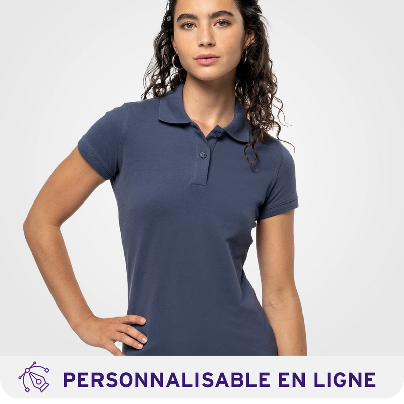 Chargez l'image dans la visionneuse de la galerie, Polo Premium femme logoté
