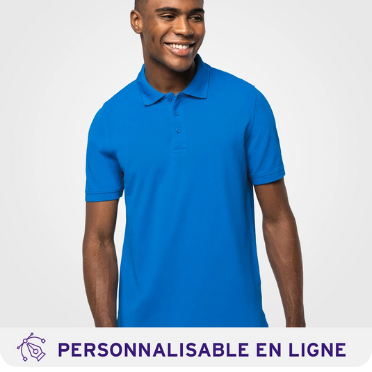 Polo piqué manches courtes 220 g/m² - 100% coton