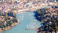 vue aerienne du port de Pornic