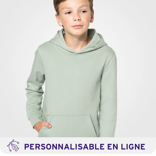 Sweat à capuche enfant 280Gr/m² BIO