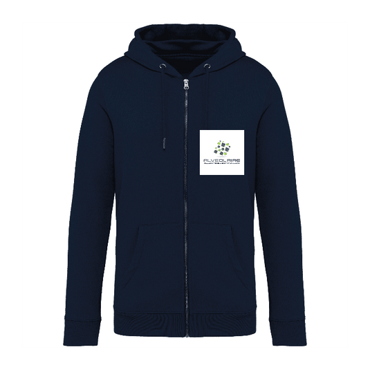 ✏️SWEAT ZIPPÉ À CAPUCHE UNISEXE BIO PERSONNALISÉ
