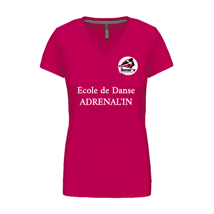 T-shirt col V femme personnalisé