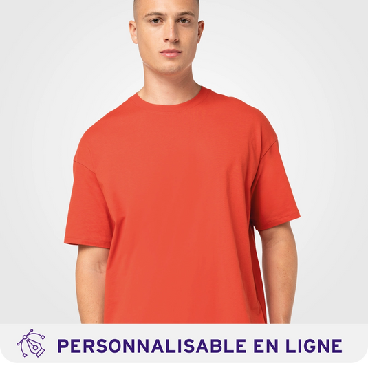 T-shirt oversize écoresponsable 180Gr/m² personnalisable