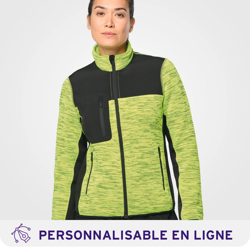 Chargez l'image dans la visionneuse de la galerie, Veste femme polytricot recyclé personnalisable
