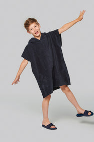 Poncho éponge à capuche enfant brodé - BIO _ Impression_Nantes_Saint_Nazaire